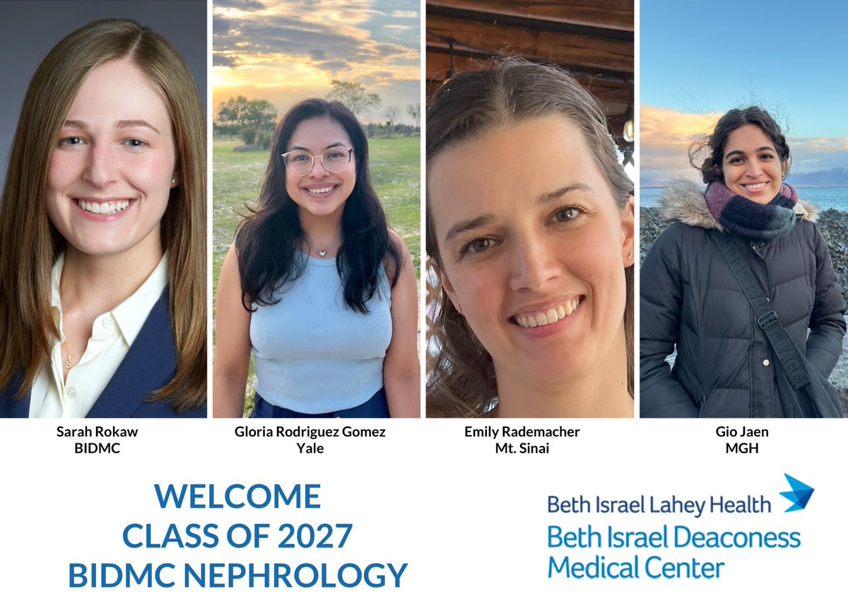 BIDMC Nephrology Fellowship (@bid_nephfellows) on Twitter photo We are thrilled to welcome our newest class of fellows to the BIDMC Nephrology family!
<a href="/SarahRokaw/">Sarah Rokaw</a> from <a href="/BIDMC_Medicine/">BIDMC Department of Medicine</a>
<a href="/gpaulinerg/">Gloria Paulina R.</a> from <a href="/YaleMedicine/">Yale Medicine</a>
<a href="/EmilyRa05068840/">Emily Rademacher</a> from <a href="/DOMSinaiNYC/">Mount Sinai Department of Medicine</a>
Gio Jaen from <a href="/MghMedPeds/">MGH Med-Peds</a>
<a href="/StewartLecker/">Stewart Lecker</a> <a href="/jwilliamMD/">Jeffrey William</a> We are thrilled to welcome our newest class of fellows to the BIDMC Nephrology family!
<a href="/SarahRokaw/">Sarah Rokaw</a> from <a href="/BIDMC_Medicine/">BIDMC Department of Medicine</a>
<a href="/gpaulinerg/">Gloria Paulina R.</a> from <a href="/YaleMedicine/">Yale Medicine</a>
<a href="/EmilyRa05068840/">Emily Rademacher</a> from <a href="/DOMSinaiNYC/">Mount Sinai Department of Medicine</a>
Gio Jaen from <a href="/MghMedPeds/">MGH Med-Peds</a>
<a href="/StewartLecker/">Stewart Lecker</a> <a href="/jwilliamMD/">Jeffrey William</a>