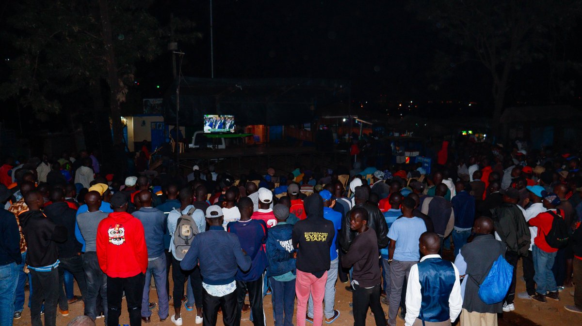 From Addis to Kibra! 🌍🇰🇪 We proudly hosted a live stream of Baba's AU Chairmanship debate in Kamukunji, bringing the continental vision right to the heart of Kibra. Leadership that unites and inspires!

 #BabaForAfrica #Kibra #AULeadership #Raila4Africa #Raila4AUC