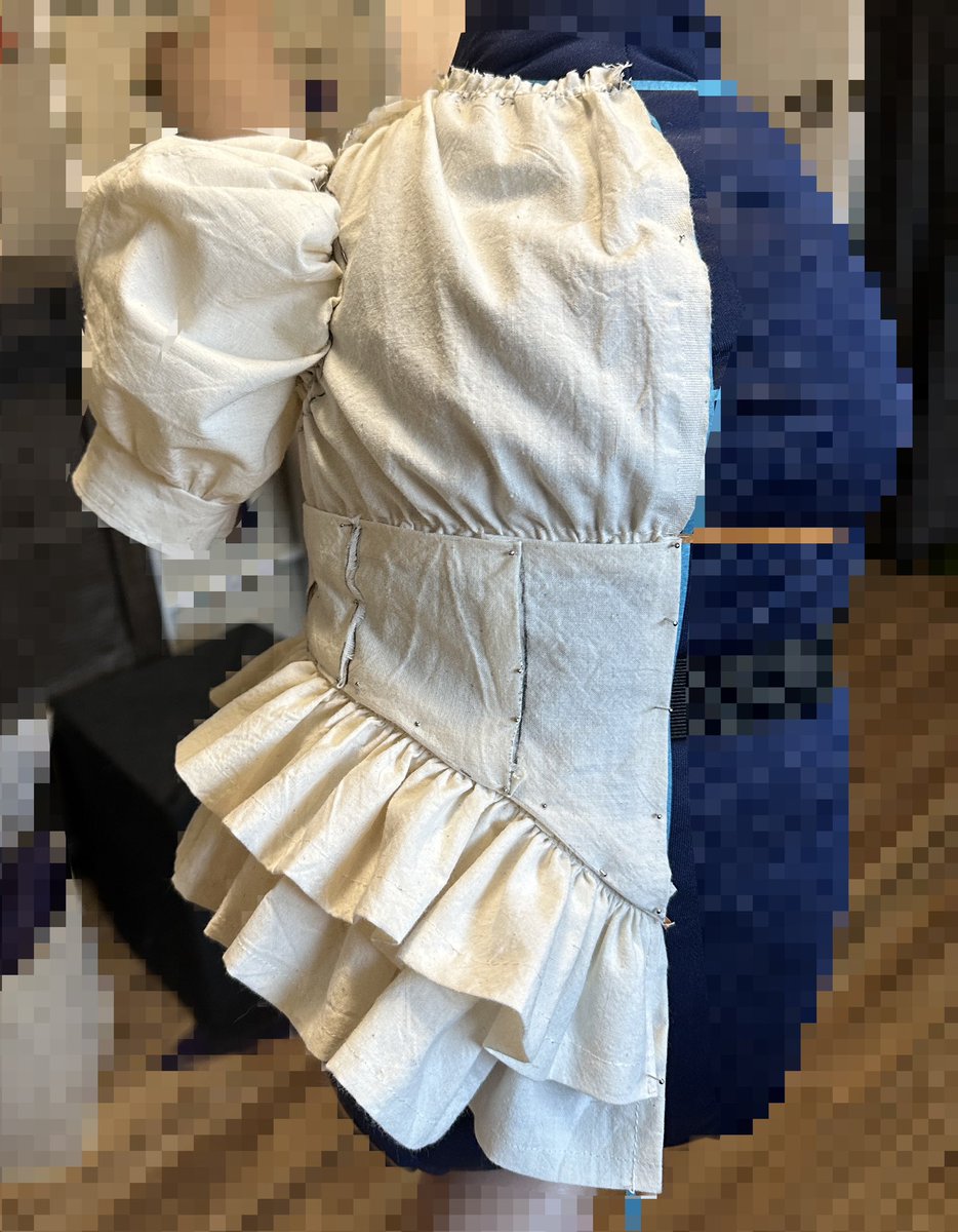 epix_creations's tweet photo. Cult of the Lamb cosplay is beginning!! I’ve started draping and patterning, her outfit is going to be Lolita glamour gore! I’m very excited #cotl #cultofthelamb #cotlcosplay #lambcosplay #draping #lolita #fashion #lolitafashion https://t.co/oFXyKleN7q