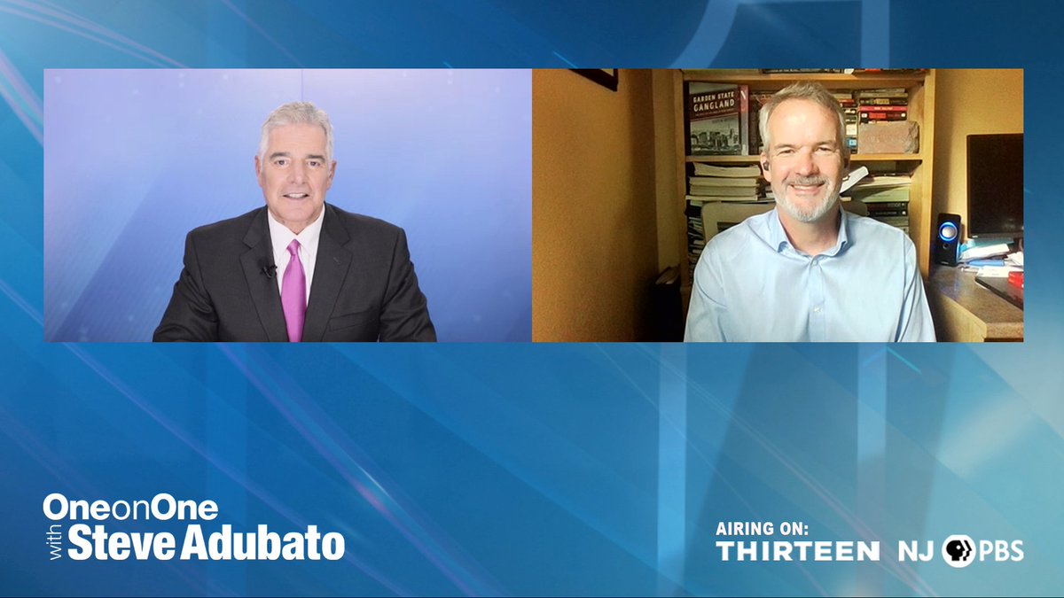 SteveAdubato's tweet photo. @Scottyyz, author of "Garden State Gangland: The Rise of the Mob in New Jersey," talks about the history of organized crime and how it infiltrated politics within the state.

Premiering tomorrow on One-on-One:
Sat. 7am on @mynjpbs; 7:30am on @thirteenWNET 
Sun. 11am on @mynjpbs https://t.co/IMjKYzRmC9