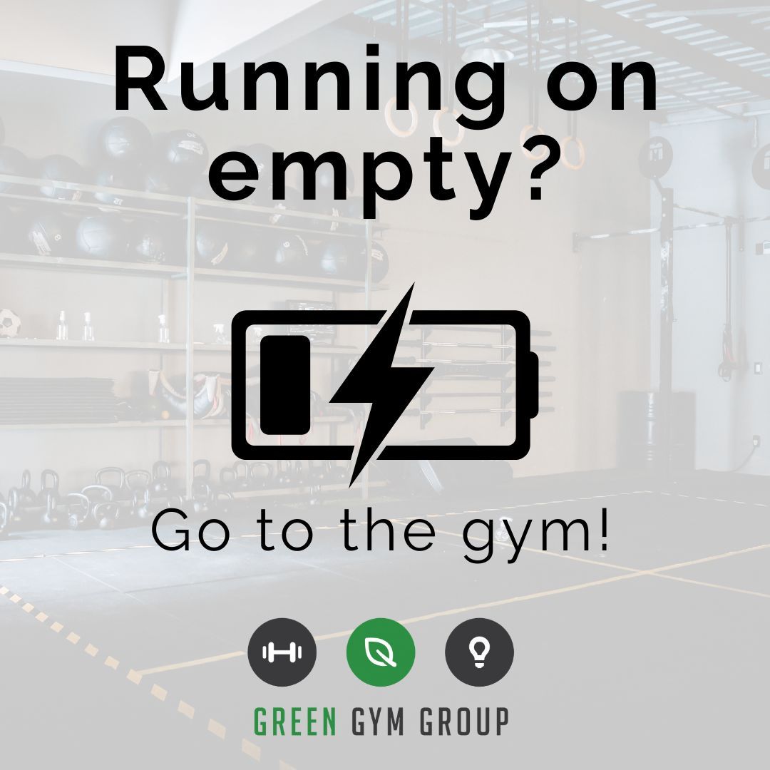 ⛽ Running on Empty?

When energy is low, a good workout can refuel your body and mind. Recharge with us! 💪

🌱 Small. Private. Inclusive. Green Gym Group is here to energize your day.

#EnergyBoost #FitnessMotivation #GreenGymGroup #BrightonWellness