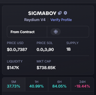 MoarkyMoark's tweet photo. The obvious flippening appears to have begun. 

The real #SIGMABOY: 
uSy45a8ZvRCdnWriPaAuiRHygrRPChSvHM53Myapump

A scam/bundled/copycat token: 
9iEmRkapooXVpErNgwWgw8pu91PekkQg9QvmcerXpump

The scam token was 80% bundled, launched 2 weeks late, a LITERAL copycat; didn't even brand it differently really, and pumped by paid alpha callers. The bundle is now 5%, and the chart is straight down. Weird. 

The real token ("OG") has always existed, the community was always there, the market cap was respectable (not dead at all, which is the only time a copycat token makes sense) 

If you bought the top of the "cabal" one, PLEASE take note of who "called" this token. Ignore all future "calls" for the sake of your bags. @ohbrox would be the "main offender" imo. 

There is still a scam pump left on the copycat token imo. Your favorite TG caller needs to dump that remaining 5% still. 

Best case scenario: Your TG caller just sucks and called a token with an 80% bundle.

Likely scenario: Your TG caller owned part of the 80% bundle and you were his exit liquidity.