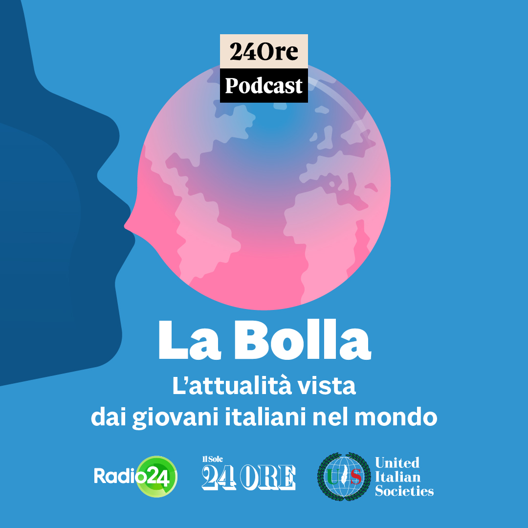 sole24ore's tweet photo. Un giornalista de #IlSole24Ore e 4 ragazzi sparsi nel mondo: cosa hanno in comune? Il nuovo podcast #LaBolla, per chi cerca prospettive diverse, sia generazionali che culturali, su attualità, media e cultura. Ascoltalo qui: https://t.co/eqySun9qY6 https://t.co/WvwB2NYMIh