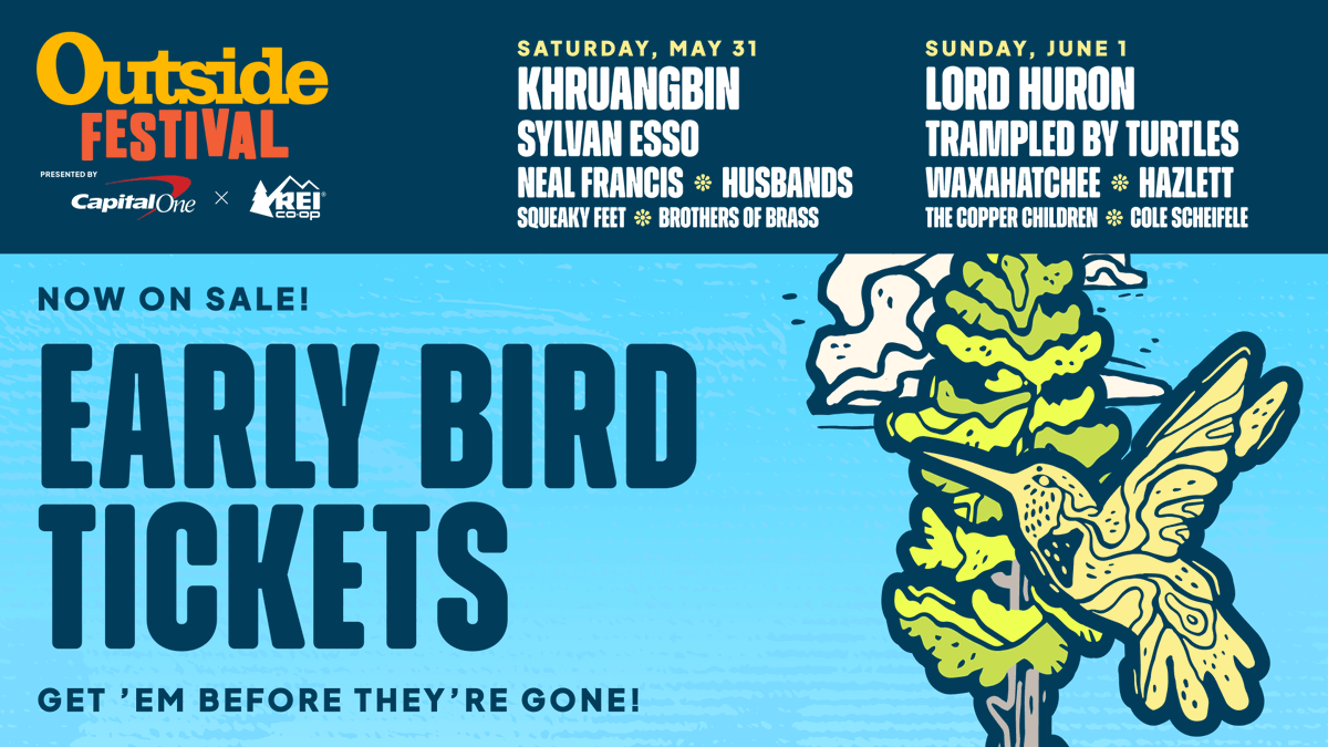 Early bird tickets are now on sale 🎟️ for the Outside Festival presented by Capital One x REI. Tickets here: bit.ly/4guDx8X