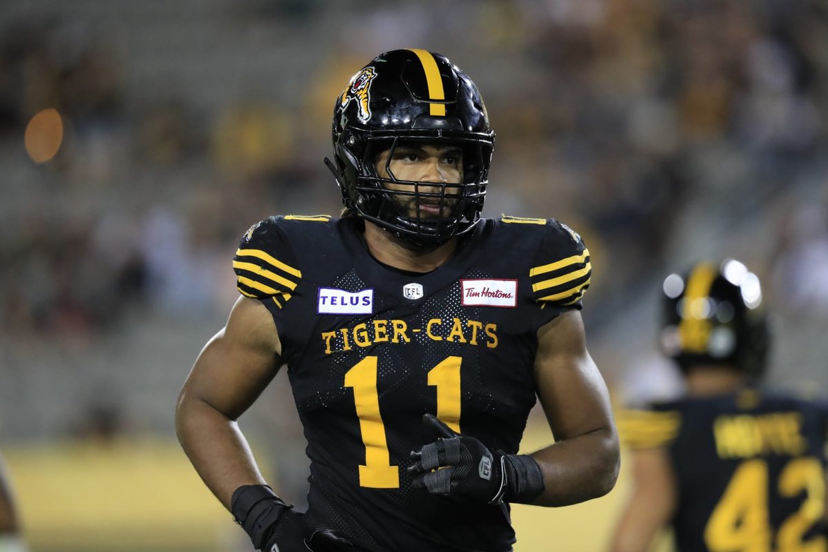 3DownNation's tweet photo. Hamilton Tiger-Cats’ DL Brandon Barlow works out for Denver Broncos

Via @JDunk12

https://t.co/lad11LgEpA

#Ticats #Hamilton #CFL #Broncos #NFL https://t.co/yL3F5NZNVF