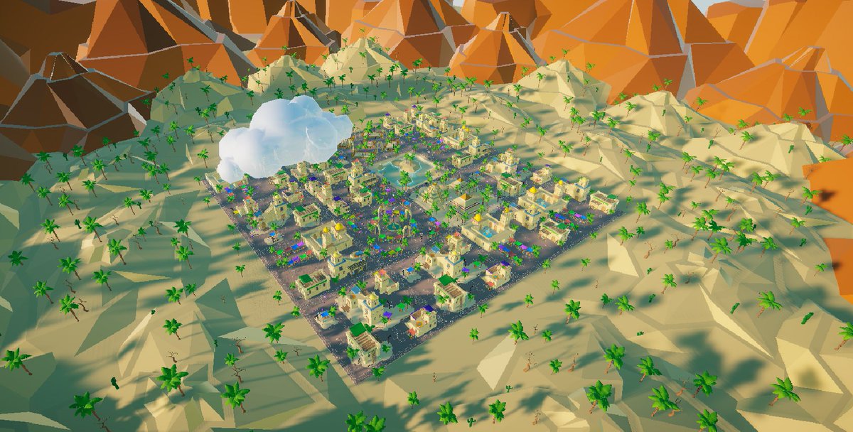 loomlight_games's tweet photo. 🏜️Sandy Landy🏜️

Sandy Landy es una aldea en el corazón del desierto y rodeada por enormes pirámides. Sus casas de adobe y mercados vibrantes reflejan la calidez y hospitalidad de sus habitantes, mientras las dunas cercanas esconden secretos y ruinas antiguas. https://t.co/merhkIJljM