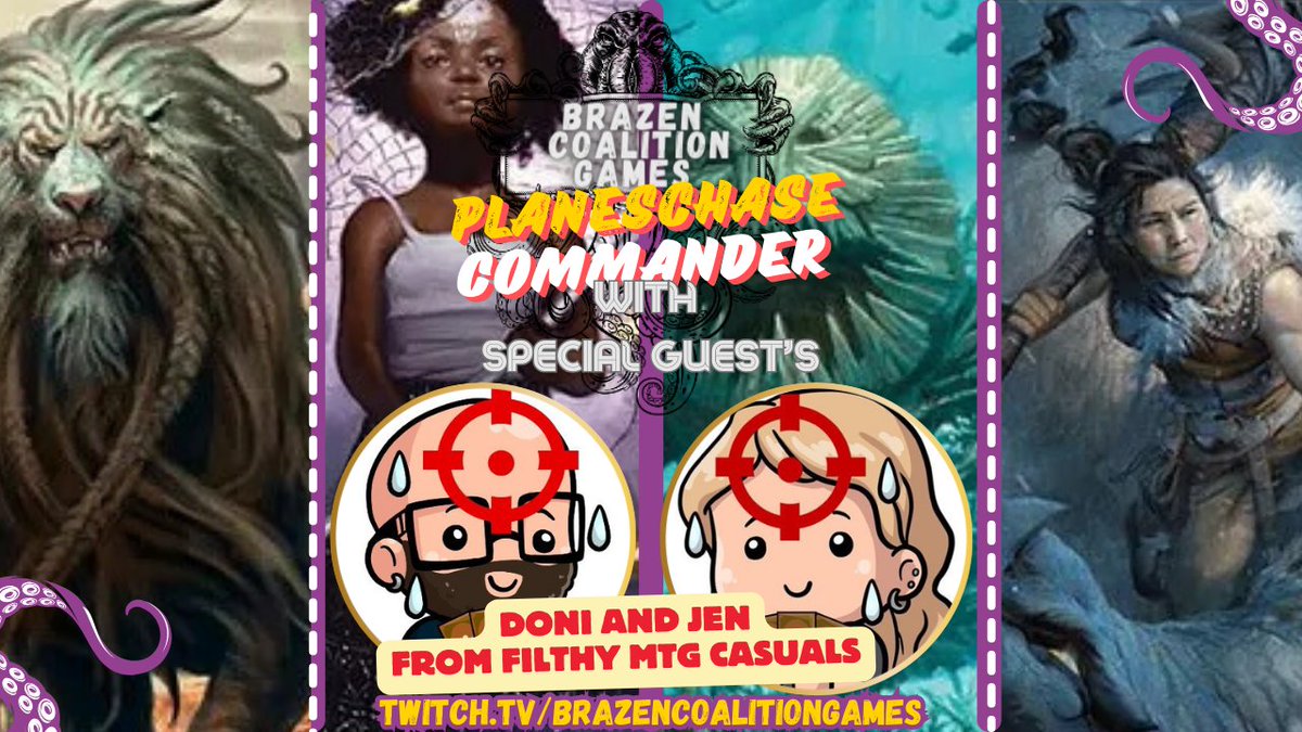 Manadorkjohn 🔜 commandfest Birmingham (@manadorkjohn) on Twitter photo 🚨🚨STREAM ALERT🚨🚨
REJOICE! This weekend, we are joined by the double threat <a href="/filthymtgcasual/">Jen_FilthyMTGCasuals - find me elsewhere 🦋</a> & <a href="/Doni_FMTGC/">Doni_FilthyMTGCasuals</a> planechase commander!
Definitely not one to miss!
Tune in 7PM GMT/2PM ET/11AM PT
twitch.tv/brazencoalitio… 🚨🚨STREAM ALERT🚨🚨
REJOICE! This weekend, we are joined by the double threat <a href="/filthymtgcasual/">Jen_FilthyMTGCasuals - find me elsewhere 🦋</a> & <a href="/Doni_FMTGC/">Doni_FilthyMTGCasuals</a> planechase commander!
Definitely not one to miss!
Tune in 7PM GMT/2PM ET/11AM PT
twitch.tv/brazencoalitio…