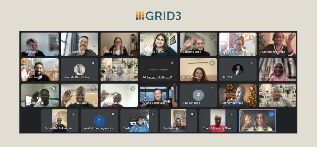 Greetings from the GRID3 team! Yesterday, our team came together to celebrate everything we achieved in 2024. We look forward to another year working together to generate, validate, and use core spatial data to help governments in the DRC &amp; Nigeria achieve their health outcomes.