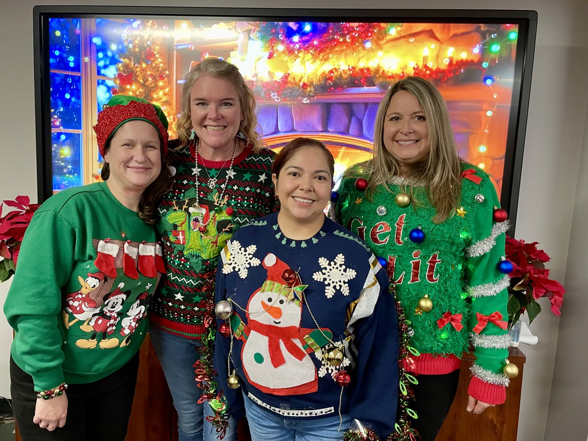 HuntonServices's tweet photo. The ladies of our office came together for our annual Luce Ladies Holiday Party—a wonderful afternoon filled with laughter, a spirited white elephant exchange, festive sweaters, and meaningful moments of connection. 🎄 https://t.co/aiHsnoY7FJ
