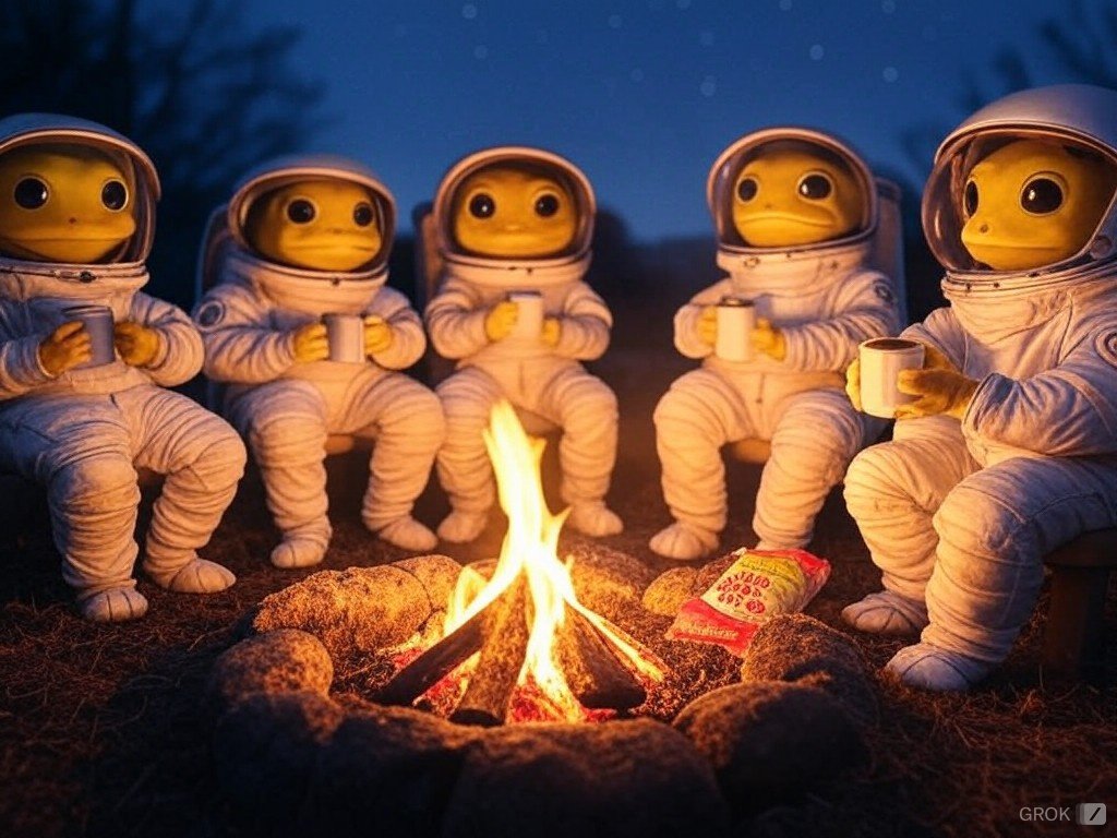 CedJackson6's tweet photo. Young #TurboScouts decided to go full $turbo for #NationalCocoaDay on their camping trip and put the spacesuits on. It's a lot of fun being a #turboScout
#MemeCoinSeason #crypto #TurboArmy #ALTSEASON #camping #cocoaDay #campfire @TurboToadToken https://t.co/7QSz0Fc6uY @Sammy_kyun @Prof_Turbo
