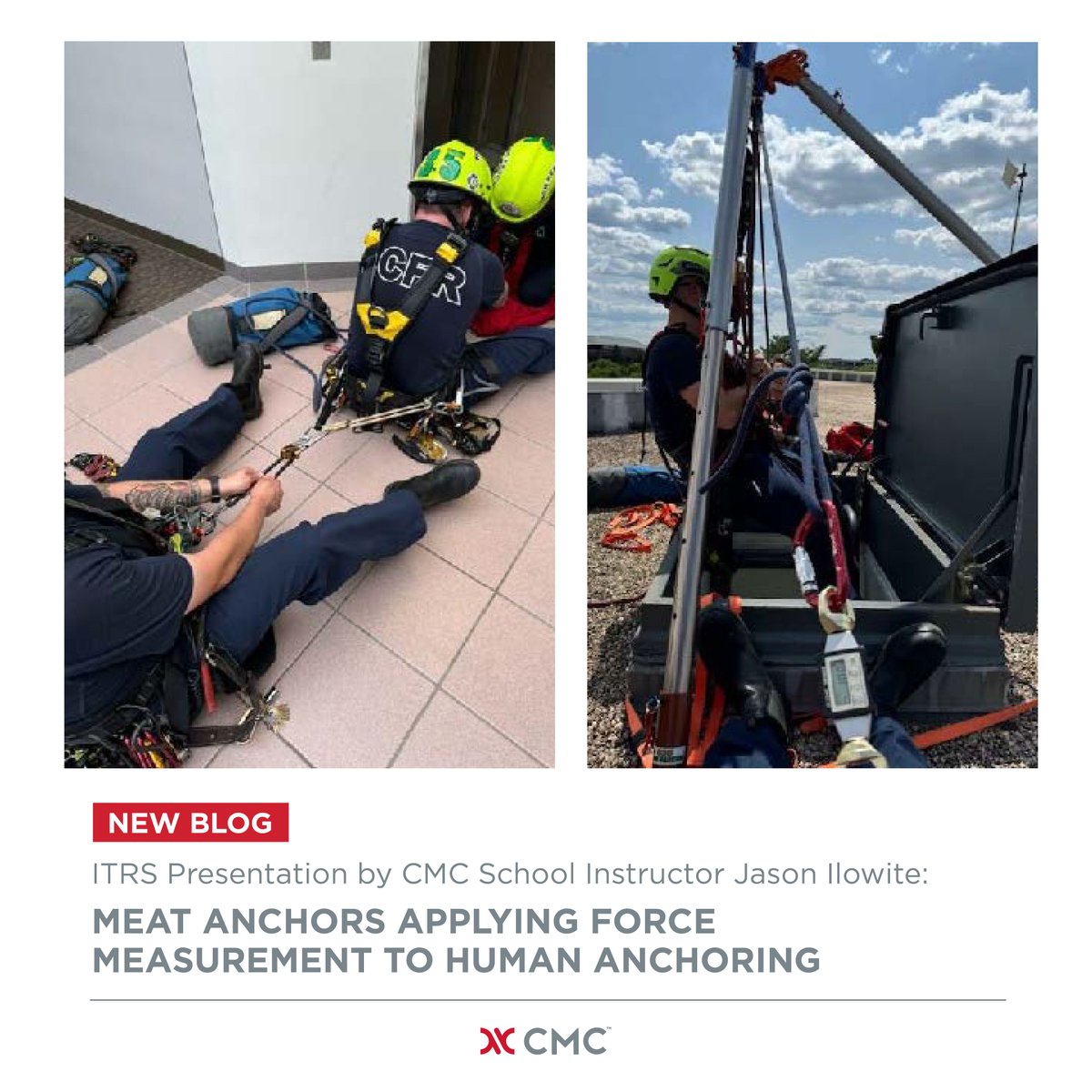 Does test data support the use of "meat anchors" in rope rescue? Check out the award-winning ITRS presentation from Lieutenant and CMC Instructor Jason Ilowite to learn more about the safety and reliability of meat anchoring in rescue operations. Link in bio.