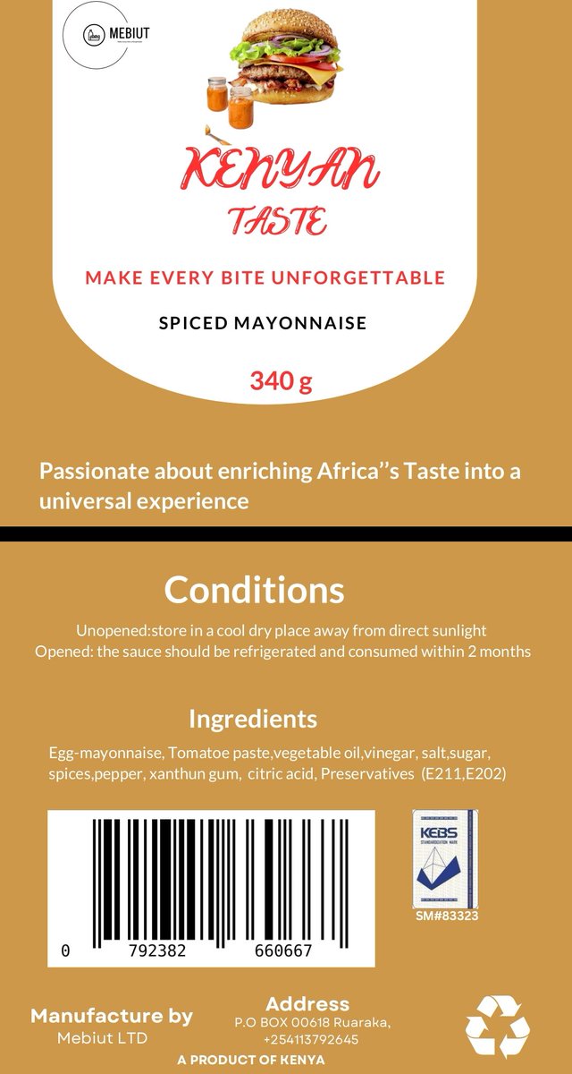 Are you ready to experience the great #kenyantaste 💯😌🥳 greatness ?if you do ✅here what you need to know about the ingredients, sizes and  measurements of the great, delicious 😋 Kenyan sauce 😌🍴. All this is available make your order today mebiut.com