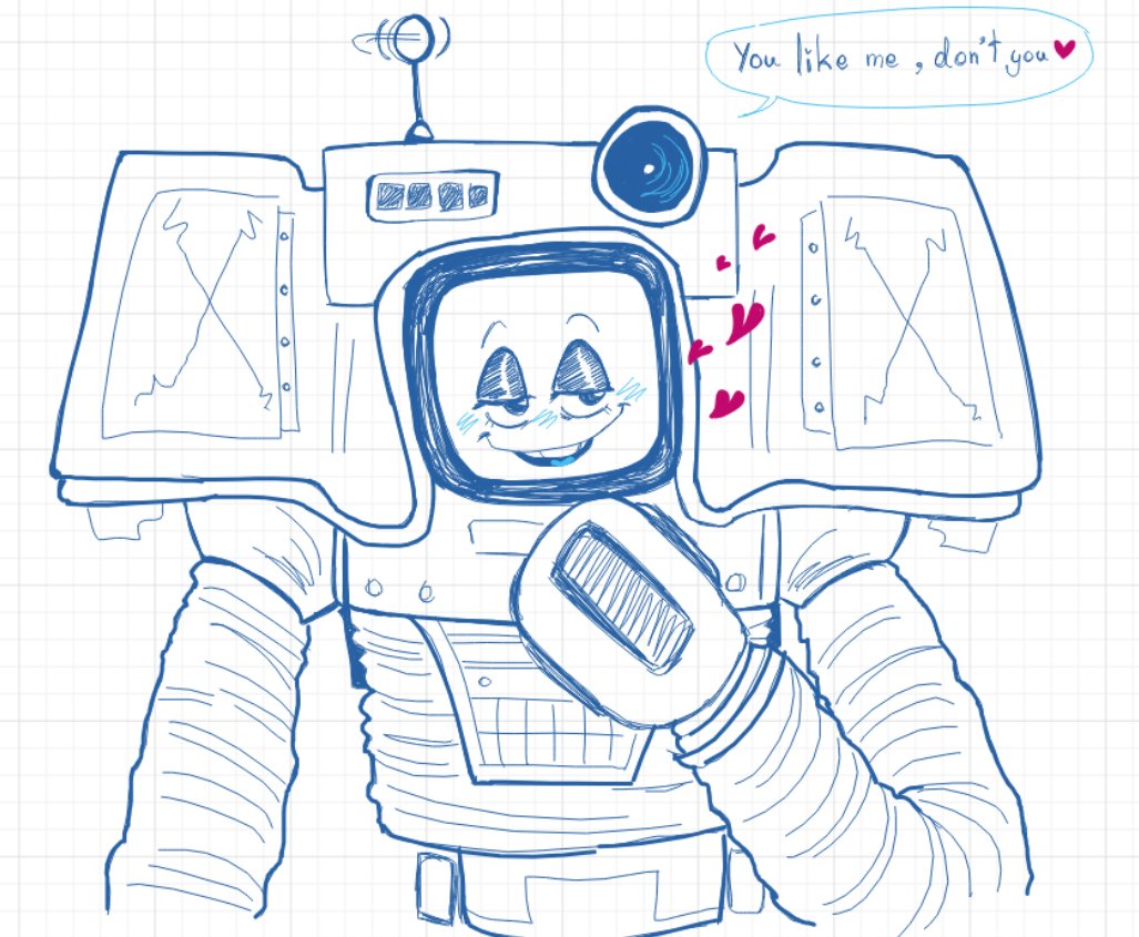 Whiteboard day today :3 (of course I just gotta drew yes man everywhere- /silly)