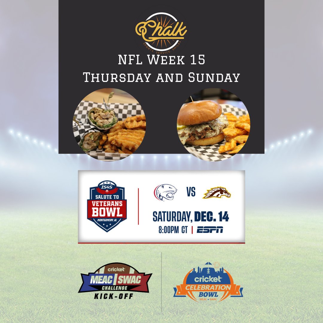 ChalkOKC's tweet photo. Don't miss the action this weekend! Join us at Chalk!🏈🏀⚡️ #NBA #NFL https://t.co/EEMqfyN3yG