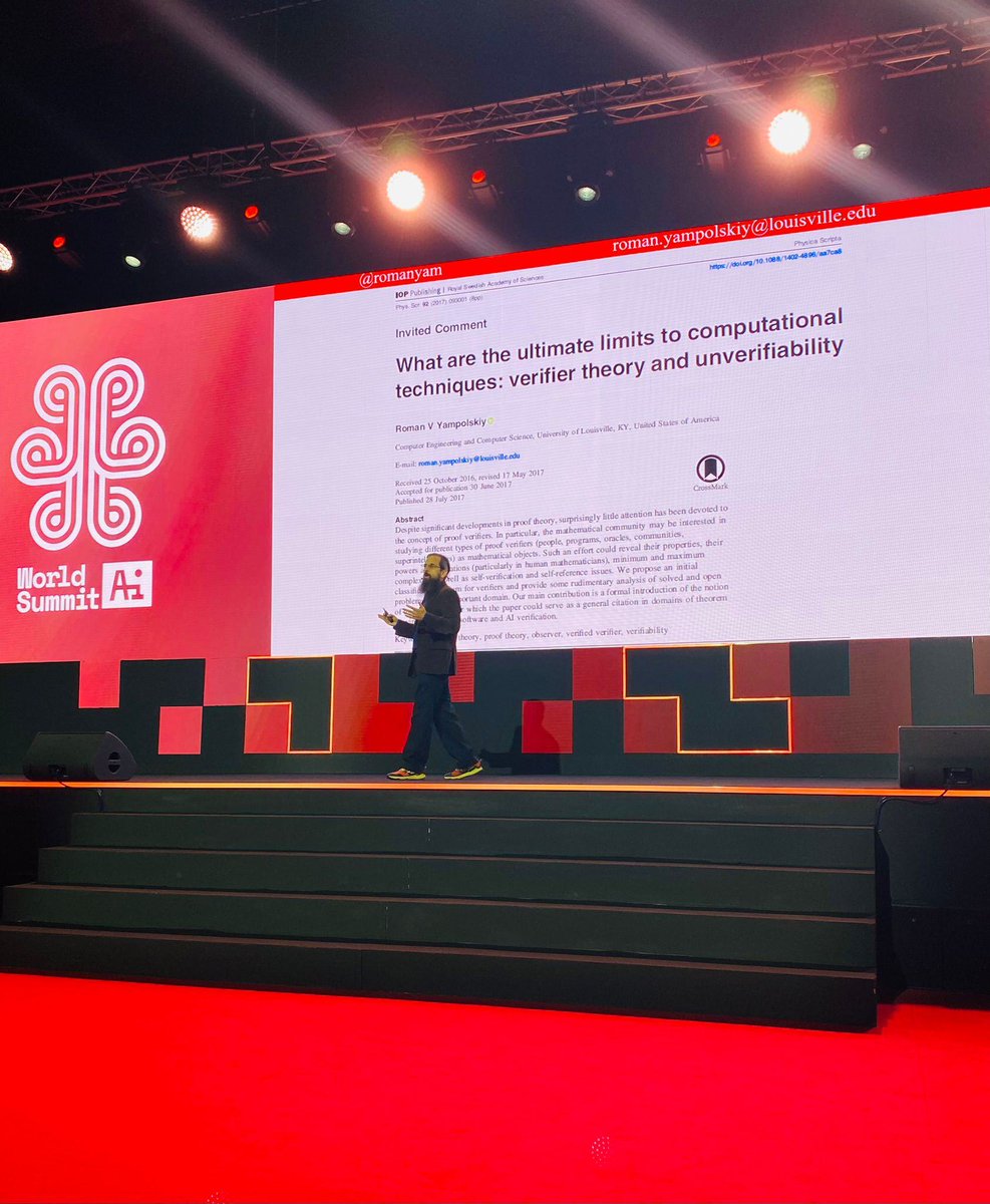 Gave a keynote at the World Summit AI.