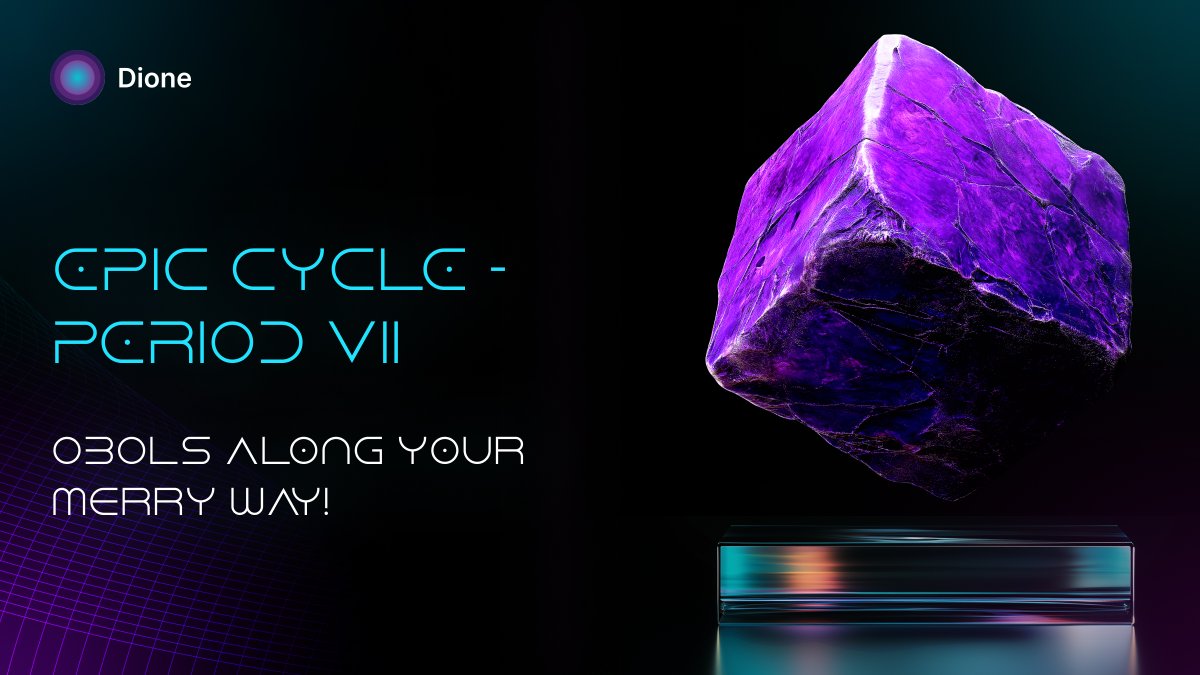 DioneProtocol's tweet photo. Another Period of the $DIONE Epic Cycle just went live, Dionists ⚡️

Engage with @AmaraeXchange 's dApp - the world's first clean perps DEX, built #OnODYSSEY - to earn your OBOLs and a limited addition #NFT ! 

🟣 https://t.co/euOIQqCHpC 

⚡️ Happy Earnings! ⚡️ https://t.co/EppTO8mfIv