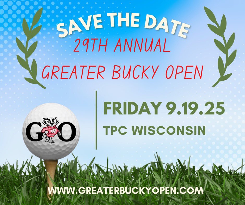 🚨Big Announcement🚨
The 2025 GBO date has been finalized with TPC Wisconsin! Registration to open in January. Make sure to follow us on social or sign up for our newsletters - we sold out QUICKLY last year and expect to do so again!