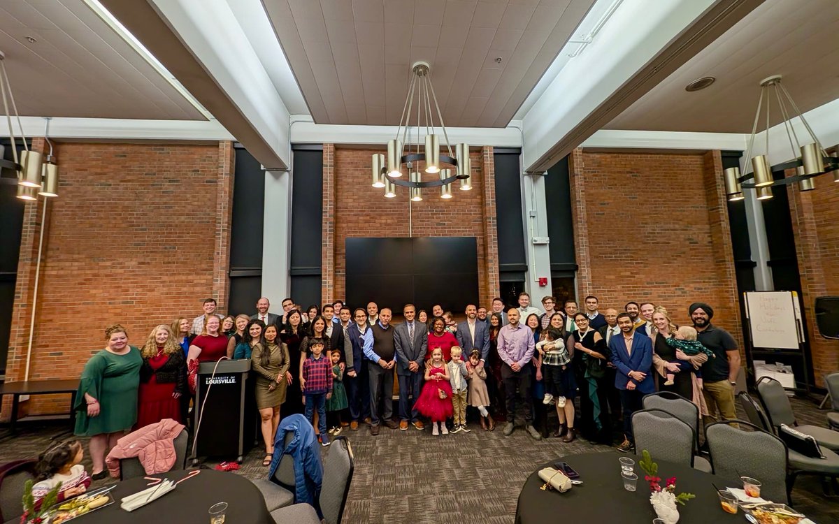 UofL Cardiology (@uoflcardiology) on Twitter photo Our annual holiday party was the perfect way to come together and celebrate another terrific year with our incredible #cardiology team and community. Cheers to a successful year ahead!!
Wishing you a happy and healthy holiday season!!
#HappyHolidays ❄️ 🎉 <a href="/DineshKalra/">Dinesh Kalra, MD</a> <a href="/uofl/">University of Louisville</a> Our annual holiday party was the perfect way to come together and celebrate another terrific year with our incredible #cardiology team and community. Cheers to a successful year ahead!!
Wishing you a happy and healthy holiday season!!
#HappyHolidays ❄️ 🎉 <a href="/DineshKalra/">Dinesh Kalra, MD</a> <a href="/uofl/">University of Louisville</a>