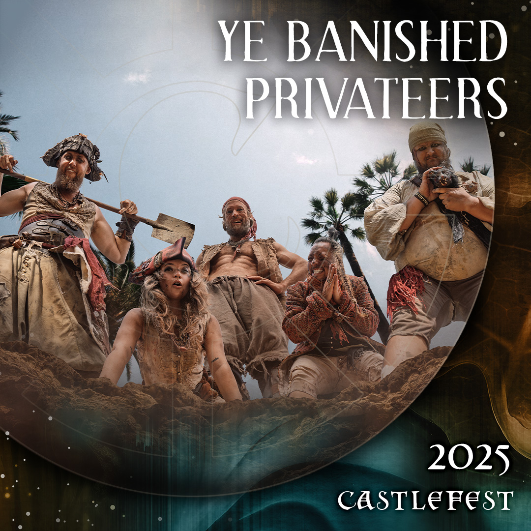 For too long, our shores have been still and the echoes of rowdy revelry mere whispers on the wind. But no more. @yebanishedprivateers sets sail to Castlefest 2025!
Their shows aren't just a performance – it’s a raid, a booze-fueled assault on your senses, and a damn good time 🏴‍☠️