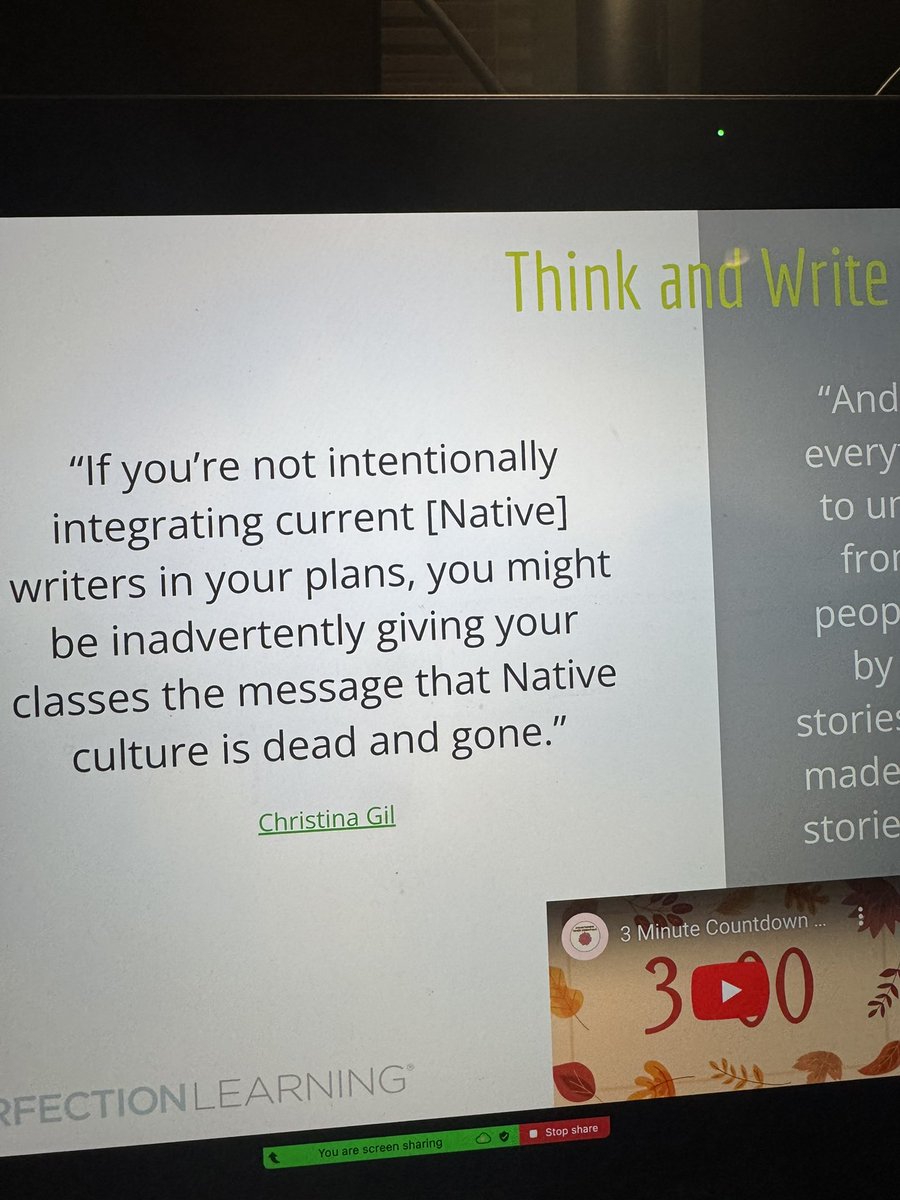 DrBrandonAbdon's tweet image. Great convo last night about native texts in AP Eng. Thanks Ms. Asani Charles (@asanicharles.bsky.social) for your hard work &amp;amp; beautiful writing &amp;amp; thanks to @PerfectionLearn for dedicated sponsorship.
#aplit #aplitchat #apenglish #elateachers #ela #native @CollegeBoard #nasai