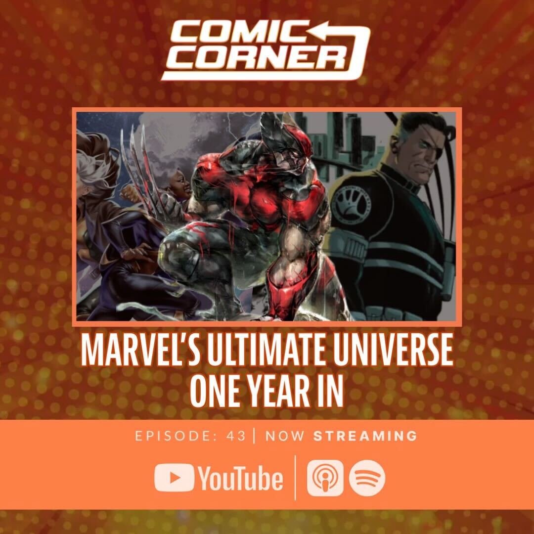 AgentsFandom's tweet image. On the latest @ComicCornerPod, @DamonTweet, @AFParker642 &amp;amp; @The_FatThor discuss the ongoing Diamond delays &amp;amp; the top comics of the week including:

-@DenizCamp &amp;amp; @scharf_jonas’s Ultimate Universe: One Year In special
-@peachmomoko60's Ultimate X-Men 10
-The best from @BoomStudios…