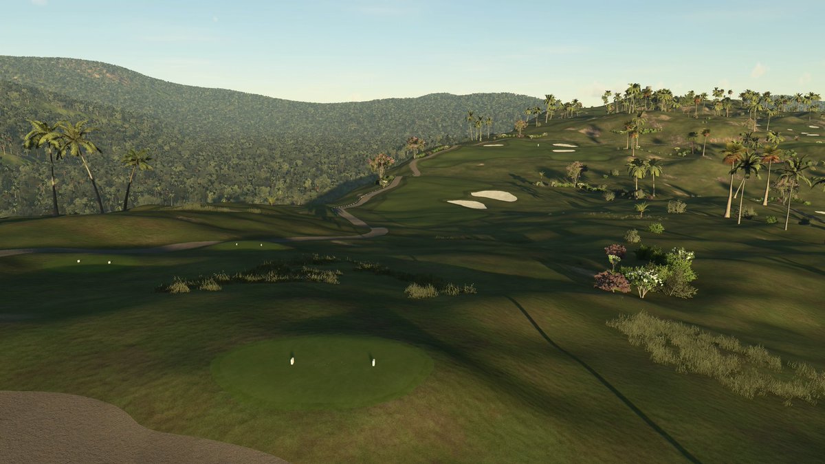 Mr_High_Life_69's tweet photo. Vista Del Mar
A cliffside Ocean course with an out and back routing. 
Default is played in the morning with medium fast greens.
#PGATour2k23 https://t.co/kJaKHFEcqi