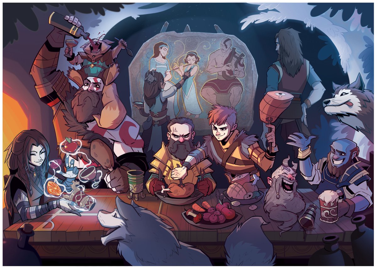 Happy holidays from all of us at Santa Monica Studio!

Huge thank you to the talented <a href="/RominaTempest/">MissRoMayo</a> for creating this year’s artwork 💙