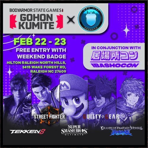 Two months to go until our Esports Tournament featuring a lineup of five of the most popular fighting games including Tekken 8, Guilty Gear Strive, Street Fighter 6, Super Smash Bros Ultimate and Granblue Fantasy Versus: Rising. Gear up and get ready for an epic showdown!