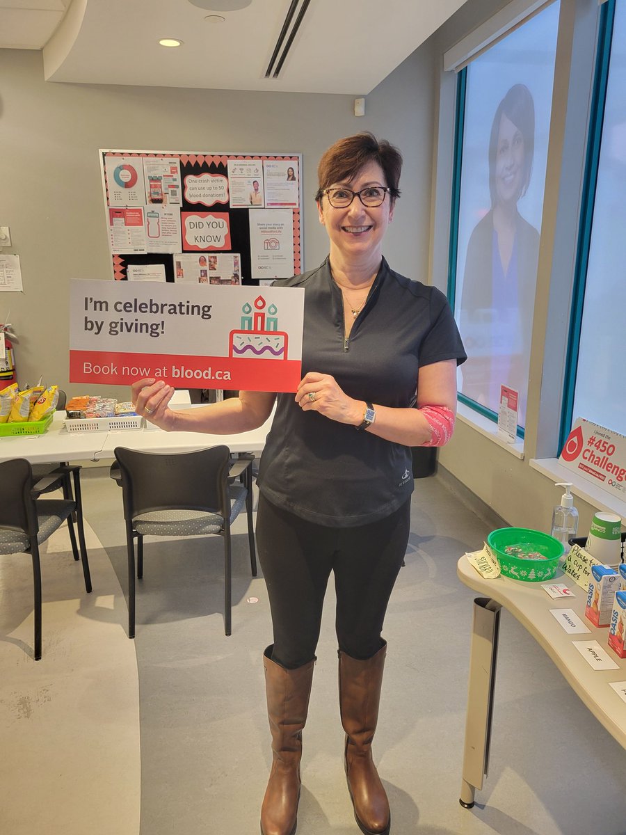 My favourite day today! <a href="/CanadasLifeline/">Canadian Blood Services</a>.