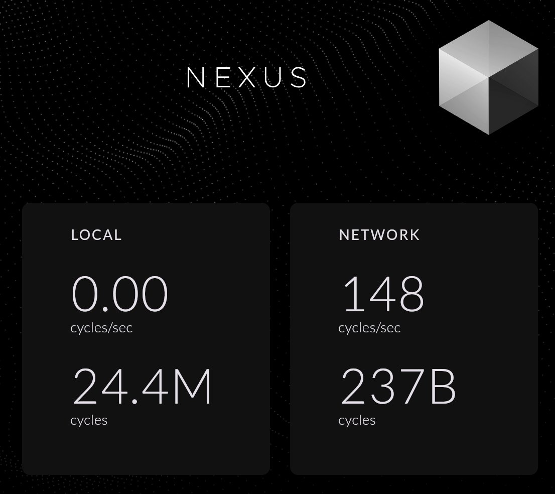 $nexus done.