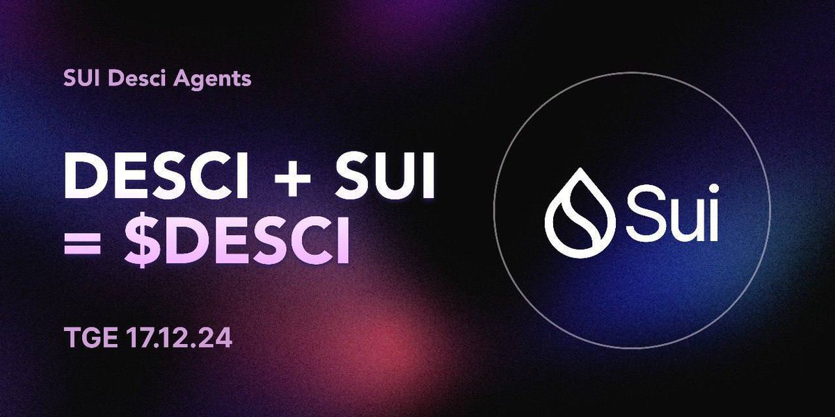 🚀 #DeSci is coming to @Suinetwork in the form of $DESCI

<a href="/DeSci_Agents/">SUI Desci Agents</a> is the first DeSci project on $SUI which is a perfect fit for #DeSci due to its top speed, low transaction costs and unparalleled scalability.

We’re revolutionizing longevity science:

🔬 Tokenized compounds