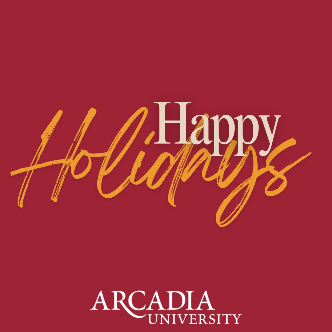 Happy Holidays to our amazing alumni community! Stay warm and safe ❤ #ArcadiaAlumni