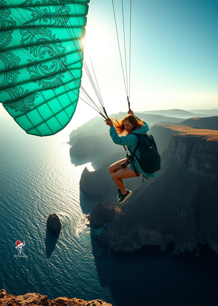 PapelPhotograph's tweet photo. QT your Teal art
"Teal Skyline Thrills" #paraglider #FlyTogether #FlyEaglesFly