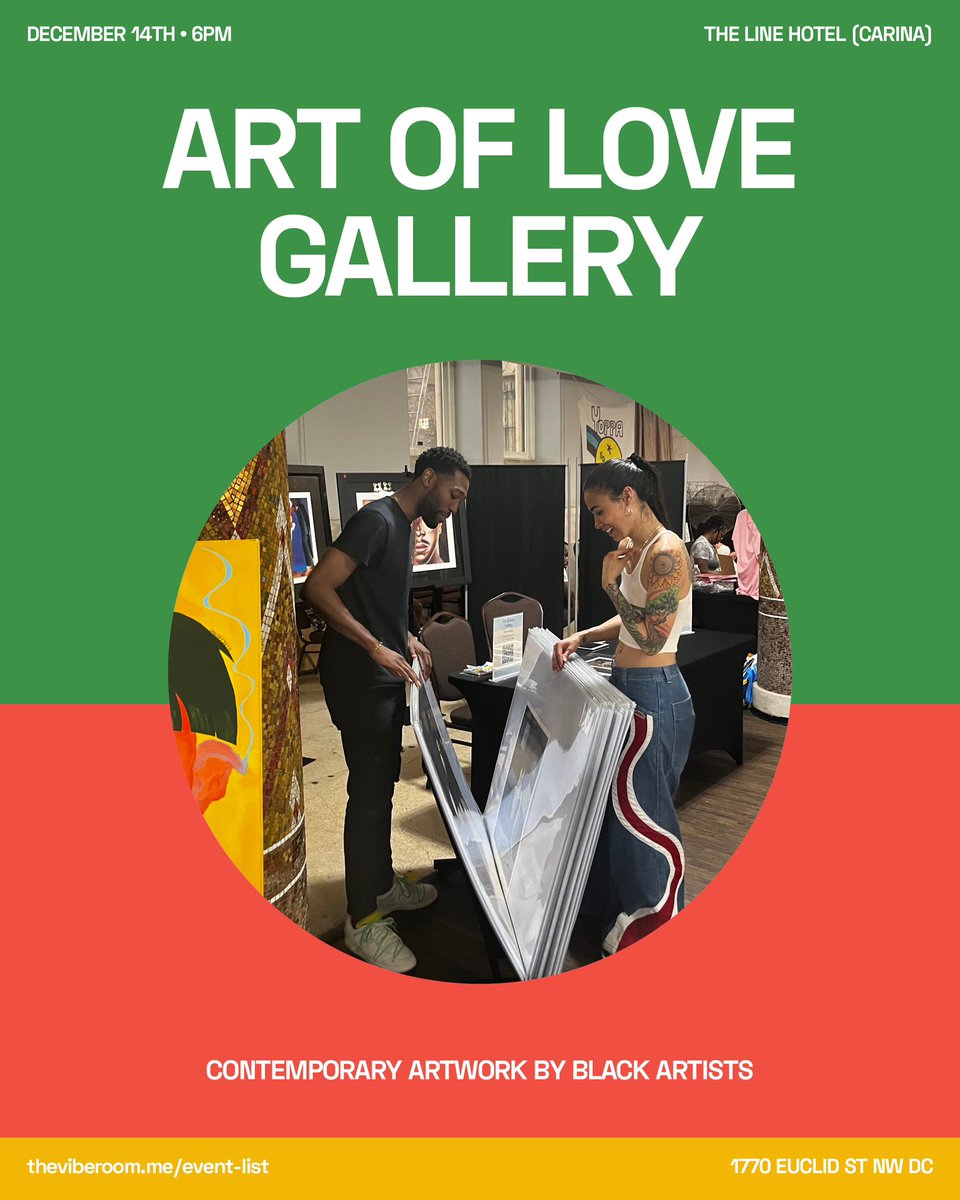 Meet the vendors at tomorrow’s The Vibe Room Art Book Release Party! 🛍✨

🌟 HoneyGlow
🌟 Art of Love Gallery
🌟 HASANI
🌟 Evrgreene Studios

Don’t miss out—RSVP now: theviberoom.me/event-details/…

#TheVibeRoom #ArtBookRelease #DMV 
#Baltimore