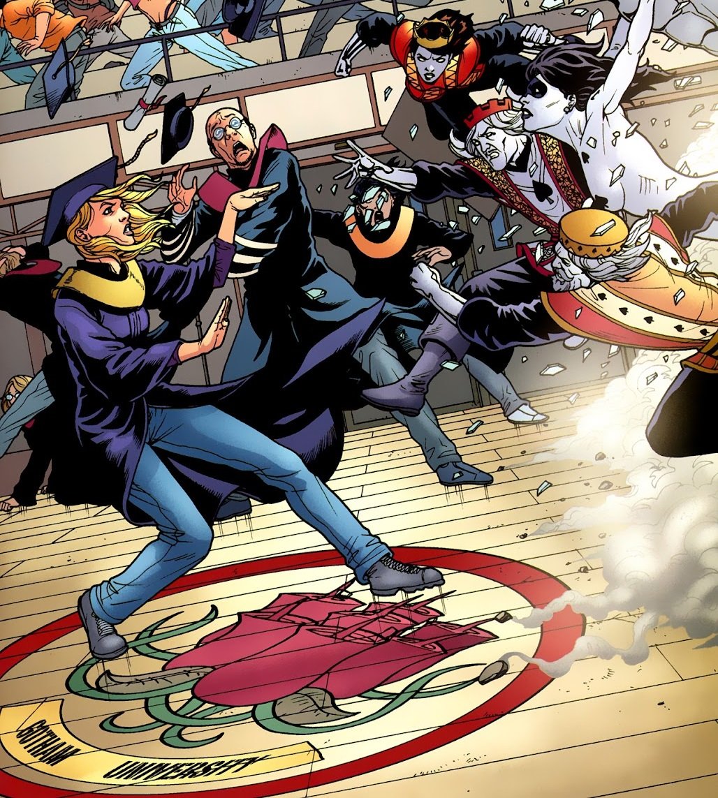 timhanley01's tweet photo. 30. Steph's Batgirl series only ran for two years, and was cancelled when DC rebooted their line in 2011. The final issue showed the future Steph never got to have, a sweet sendoff for a beloved character. #NeverASidekick https://t.co/wTulAFI1FO
