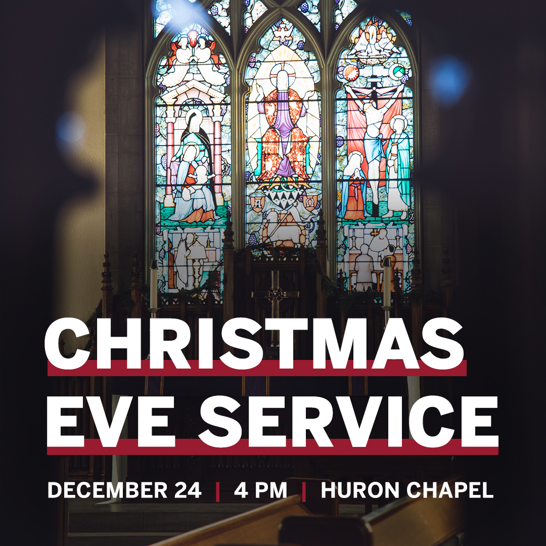 No matter your faith or background, all are invited and welcome to join our Christmas Eve service on Tuesday, December 24th at 4pm in the Chapel.

Sweets treats will be available after the service.