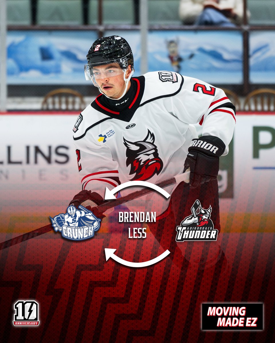 Roster: <a href="/Brendan_Less/">Brendan Less</a> has been loaned to the <a href="/SyracuseCrunch/">Syracuse Crunch</a>.

Pres. by Moving Made EZ!