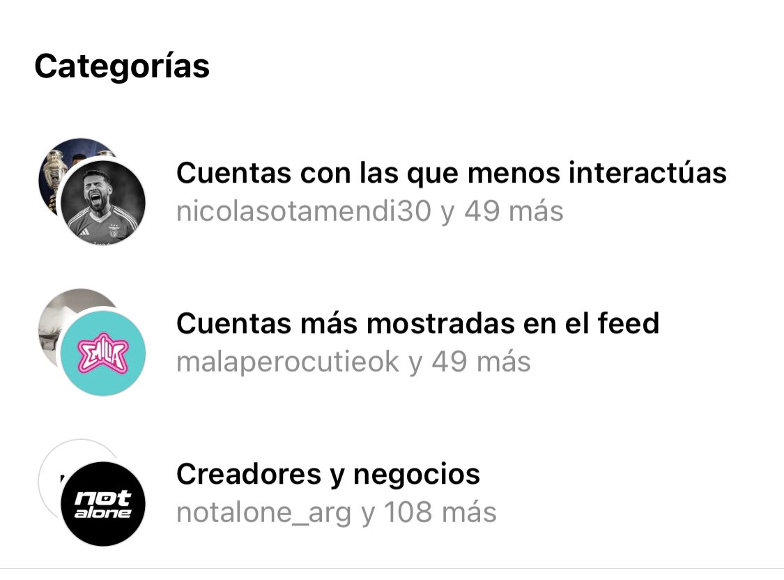 QUÉ LE CUESTA A INSTAGRAM TENER UNA CATEGORÍA QUE DIJA “PERSONAS QUE NO TE SIGUEN”
