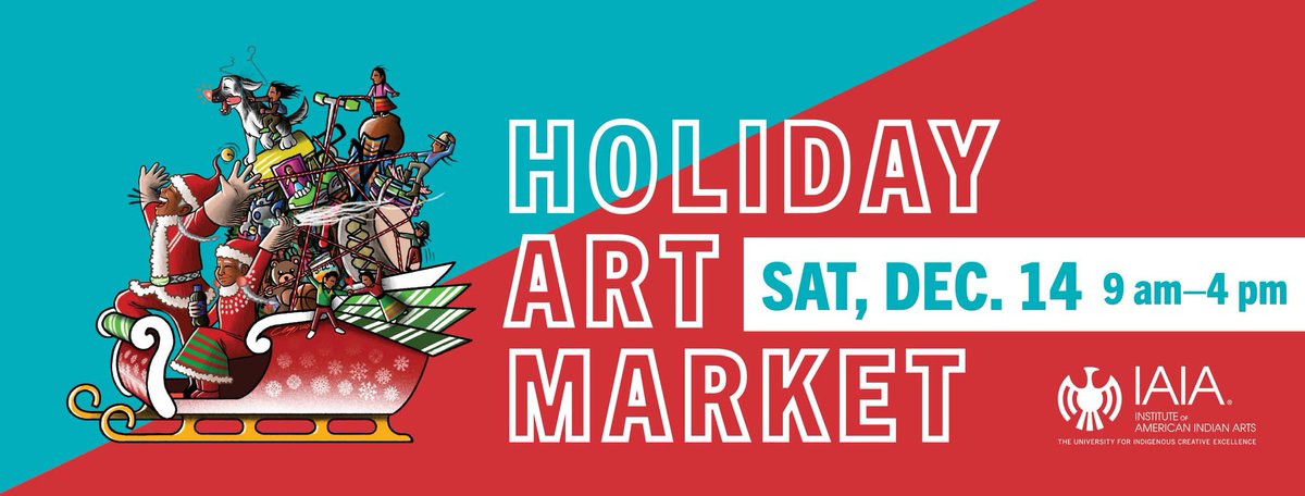 LoriMontoyaSan1's tweet image. This Saturday, 12-14 from 9:00 am-4:00 pm, over 110 artists will showcase and sell their work at the annual IAIA Holiday Art Market.
The event will occur in the Performing Arts and Fitness Center Gym at IAIA.

#santafeevents #santafechristmas #santafeartists
#santafenewmexico
