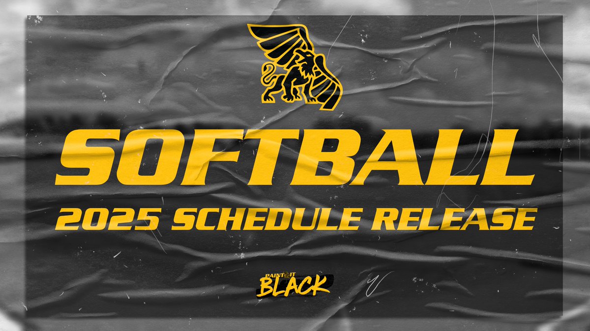 🥎 NEWS: A new era nears 🗓️

<a href="/GriffonSoftball/">Griffon Softball</a> has unveiled its 2025 schedule with the first year of the <a href="/Coach_NThompson/">Nicole Thompson</a> era coming soon.

📰 - bit.ly/3Dotu6V

#PaintItBlack 🏴| #GriffUp 🦅🦁