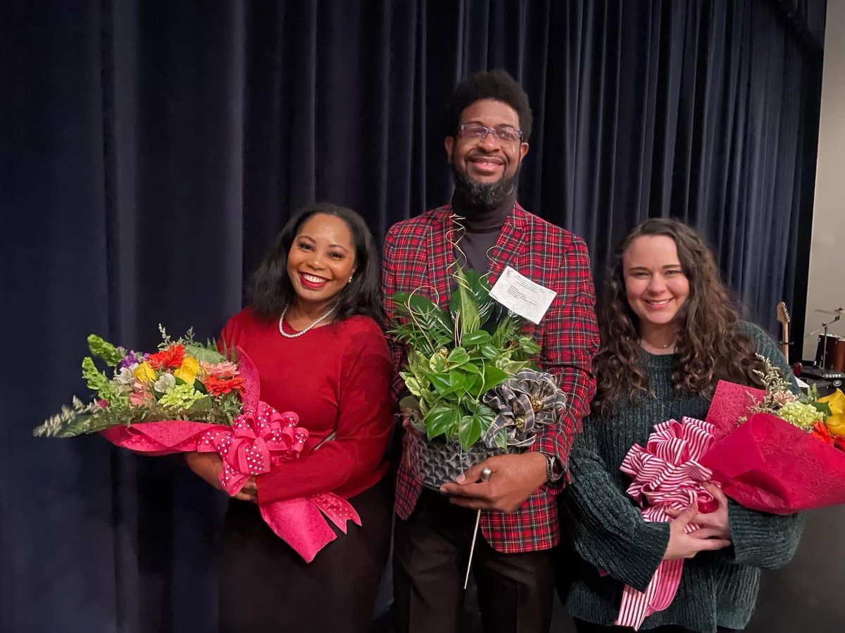 Newton_High's tweet photo. “Happy Fine Arts Friday Ram Fam!”  Congrats to Ms. Evans, Ms McCamy, Mr. Smith, and Mr. Edwards on another outstanding Winter Showcase! https://t.co/TlnGUm98pR