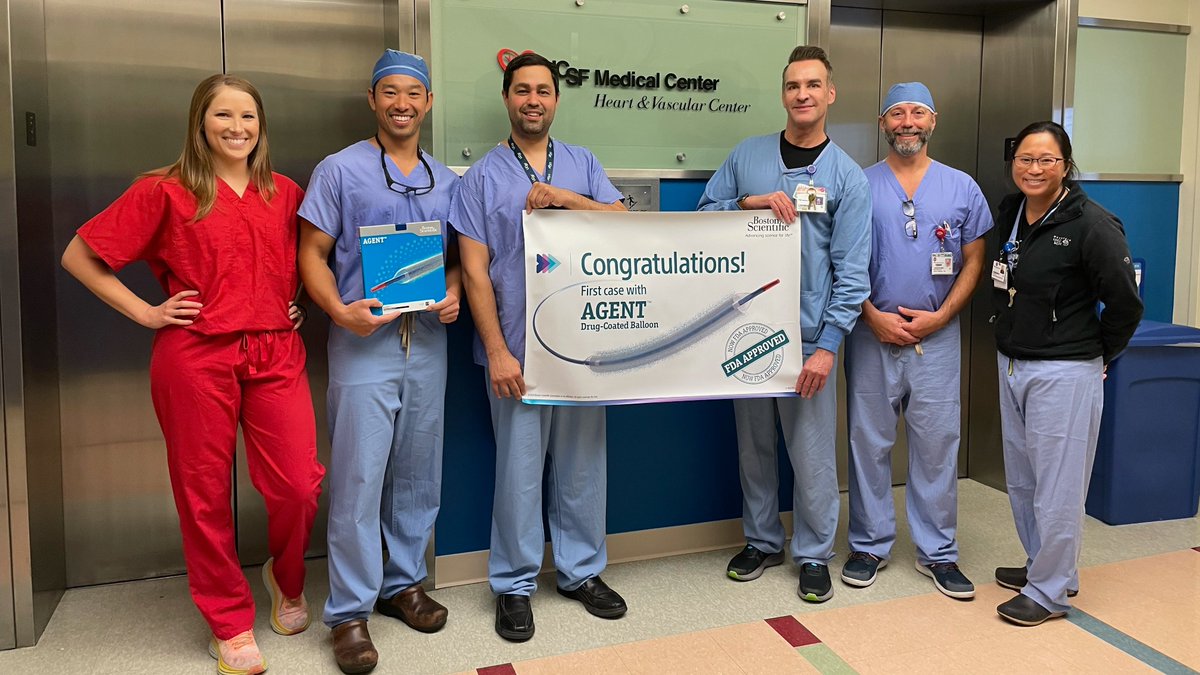 UCSF Cardiology (@ucsfcardiology) on Twitter photo .<a href="/KrishanSoniMD/">Krishan Soni</a> & Interventional Fellow <a href="/NedPremyodhin/">Ned Premyodhin</a> performed the first coronary drug-eluting balloon angioplasty at <a href="/UCSFHospitals/">UCSF Health</a> (July 2024). This approach was approved by the FDA for use in the #US in 2024 and was used to treat a patient w/ significant in-stent restenosis. .<a href="/KrishanSoniMD/">Krishan Soni</a> & Interventional Fellow <a href="/NedPremyodhin/">Ned Premyodhin</a> performed the first coronary drug-eluting balloon angioplasty at <a href="/UCSFHospitals/">UCSF Health</a> (July 2024). This approach was approved by the FDA for use in the #US in 2024 and was used to treat a patient w/ significant in-stent restenosis.