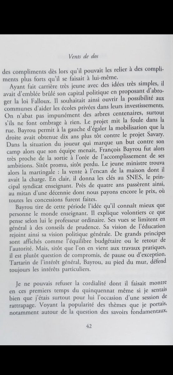 MariestellPech's tweet photo. Se souvenir de ce que Jean-Michel Blanquer écrivait sur François Bayrou, il y a quelques mois, dans son livre sur son expérience de ministre d’éducation nationale. C’était très loin d’être amical. https://t.co/P0mQ4OYDfI