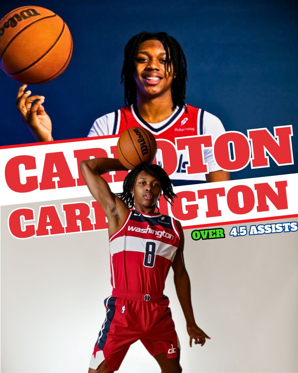 DoctorProfit's tweet image. NBA Surgical Bet #3🏀Linesmakers don't read injury reports (again)

Carlton Carrington OVER 4.5 Assists
+126 FanDuel | 1u

100 ❤️s for Play #4

Kuzma and Brogdon are both OUT for this game, as well as Krispert and George. This is HUGE because Carrington has 10+ potential assists…