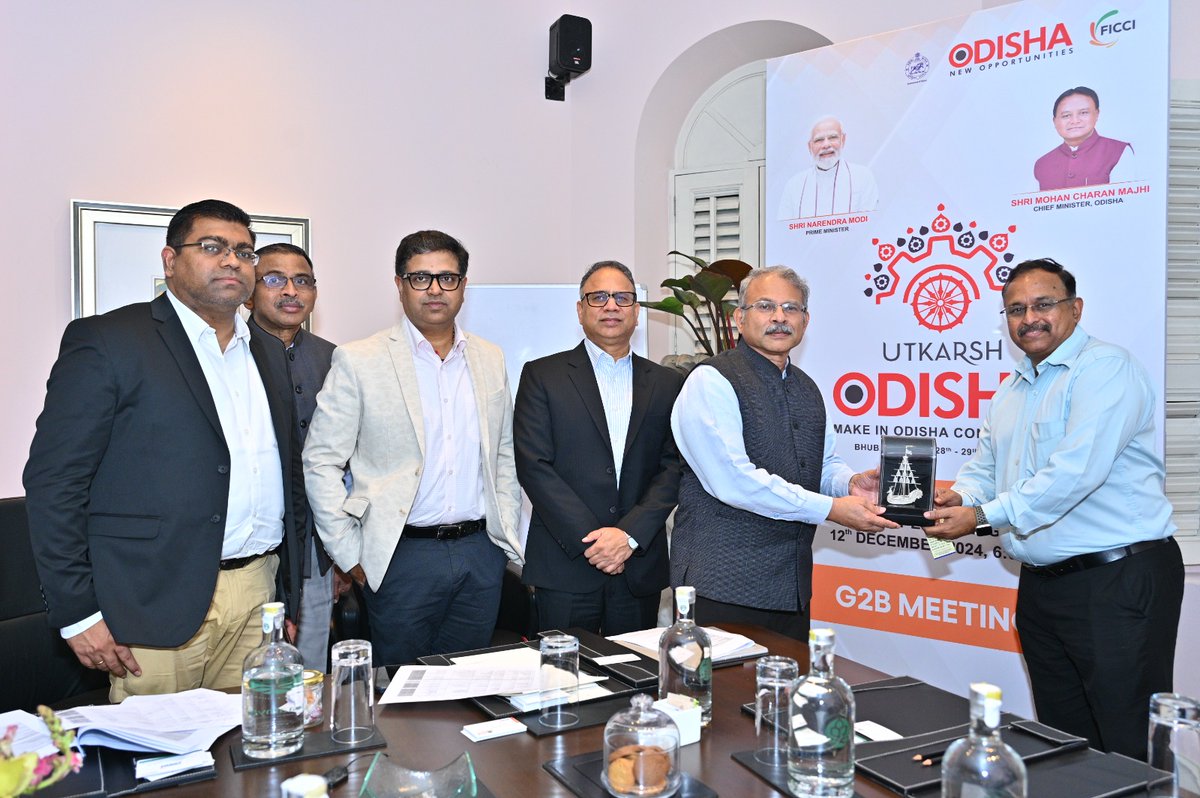 Odisha as an emerging market &amp; its business potential was also discussed in the meeting with Takimitsu Saito of Hitachi Instruments, Ramya Raghvendra of Roombr Technologies, Kaip Sridhar, CEO, SFAL, V Veerappan, Co-founder &amp; President of @Tessolve &amp; T S Shankar of Analog Devices