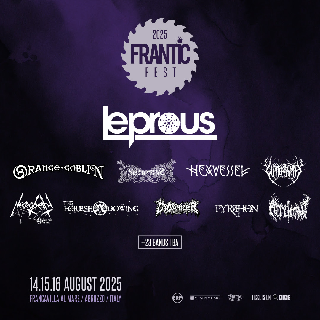 Metallus.it (@metallus_it) on Twitter photo Frantic Fest 2025: primi annunci + early bird! metallus.it/frantic-fest-2… #FranticFest <a href="/leprousband/">Leprous</a> <a href="/OrangeGoblin1/">Orange Goblin</a> <a href="/NecrodeathNews/">Necrodeath</a> <a href="/Saturnusdk/">Saturnus</a> <a href="/Hexvessel/">ℌ𝔢𝔵𝔳𝔢𝔰𝔰𝔢𝔩</a> <a href="/Winterfylleth/">Winterfylleth</a> <a href="/pyrrhon_band/">Pyrrhon_Trash</a> <a href="/foreshadowing1/">THE FORESHADOWING</a> Frantic Fest 2025: primi annunci + early bird! metallus.it/frantic-fest-2… #FranticFest <a href="/leprousband/">Leprous</a> <a href="/OrangeGoblin1/">Orange Goblin</a> <a href="/NecrodeathNews/">Necrodeath</a> <a href="/Saturnusdk/">Saturnus</a> <a href="/Hexvessel/">ℌ𝔢𝔵𝔳𝔢𝔰𝔰𝔢𝔩</a> <a href="/Winterfylleth/">Winterfylleth</a> <a href="/pyrrhon_band/">Pyrrhon_Trash</a> <a href="/foreshadowing1/">THE FORESHADOWING</a>
