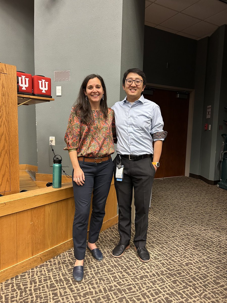 HurJennifer's tweet photo. Loving the rich learning at @IUSMDeptMed Grand Rounds provided by my @IUGenMed colleagues Dr Lujia Zhang and Dr Maria Robles! https://t.co/1HzbjXyBIa