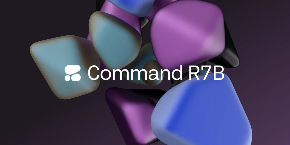 Cohere just dropped Command R7B

The smallest, fastest, state-of-the-art enterprise-grade LLM.

The best part? It’s Open Weights!

Here’s everything you need to know 🧵

(Cohere Partner)