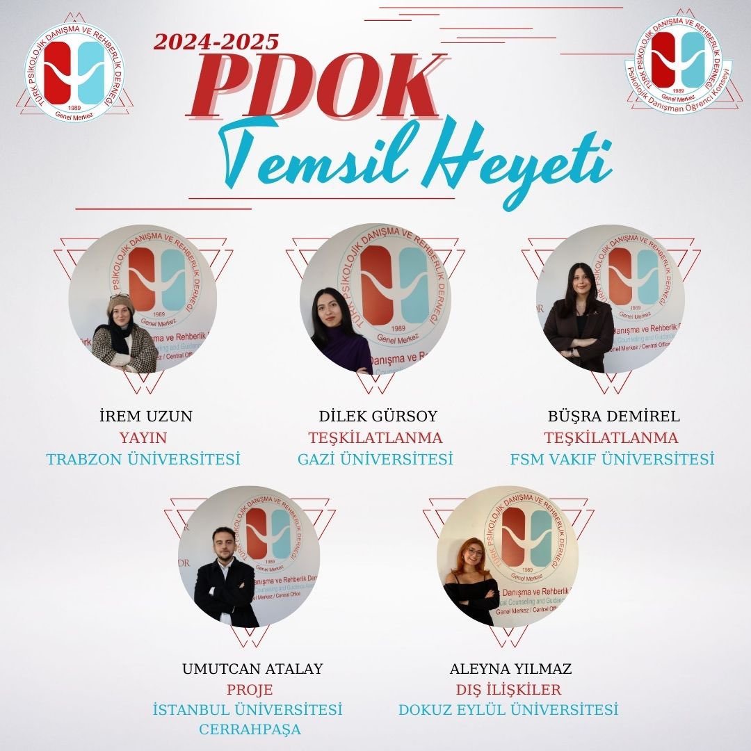 pdokbaun's tweet photo. Psikolojik Danışman Öğrenci Konseyi (PDOK) 2024-2025 Dönemi Temsil Heyeti!

2024-2025 Dönemi PDOK Temsil Heyeti’ni tebrik eder, görevlerinde başarılar dileriz! https://t.co/9prlNkokU8