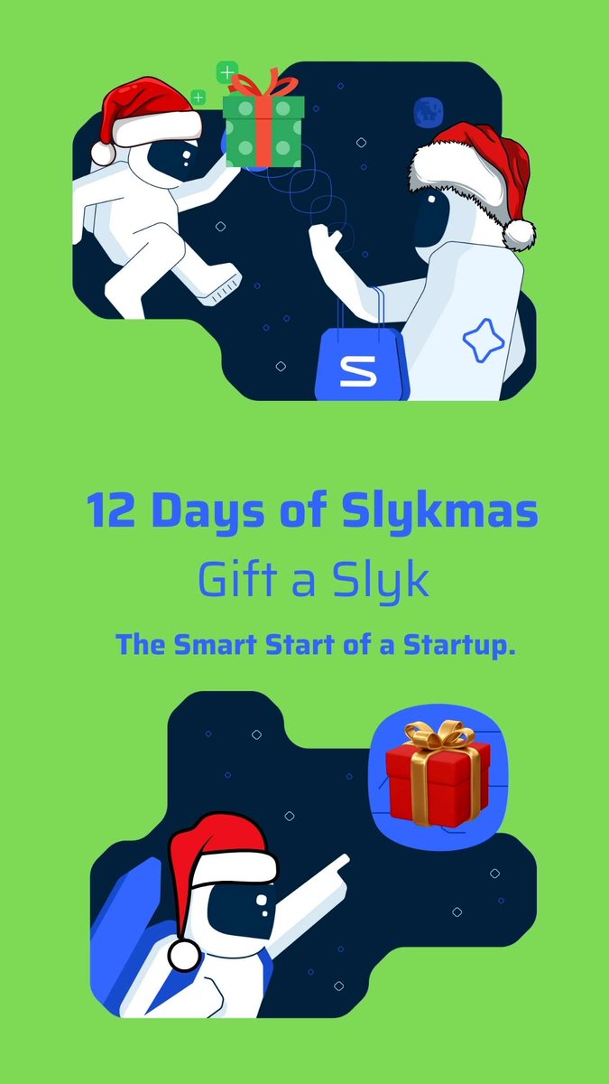 On it boss!
12 days of Slykmas:
A Slyk Startup template to gift to friends and family that should be launching a startup.
Launch fast. Grow fast. Raise fast.
The smart start of a startup is a Slyk.